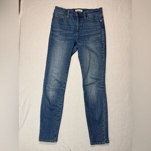 2/$30 Madewell medium Wash 9"Mid Rise Skinny Jeans Sz.27 #2244